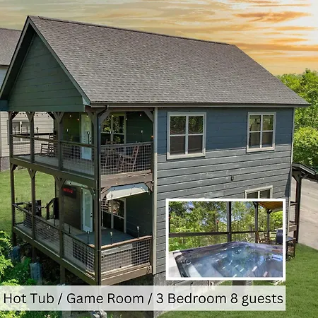 New Cabin With Mountain Views Hot Tub And Game Room Sevierville Exterior photo